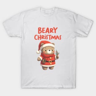 Beary Christmas Cute Bear T-Shirt